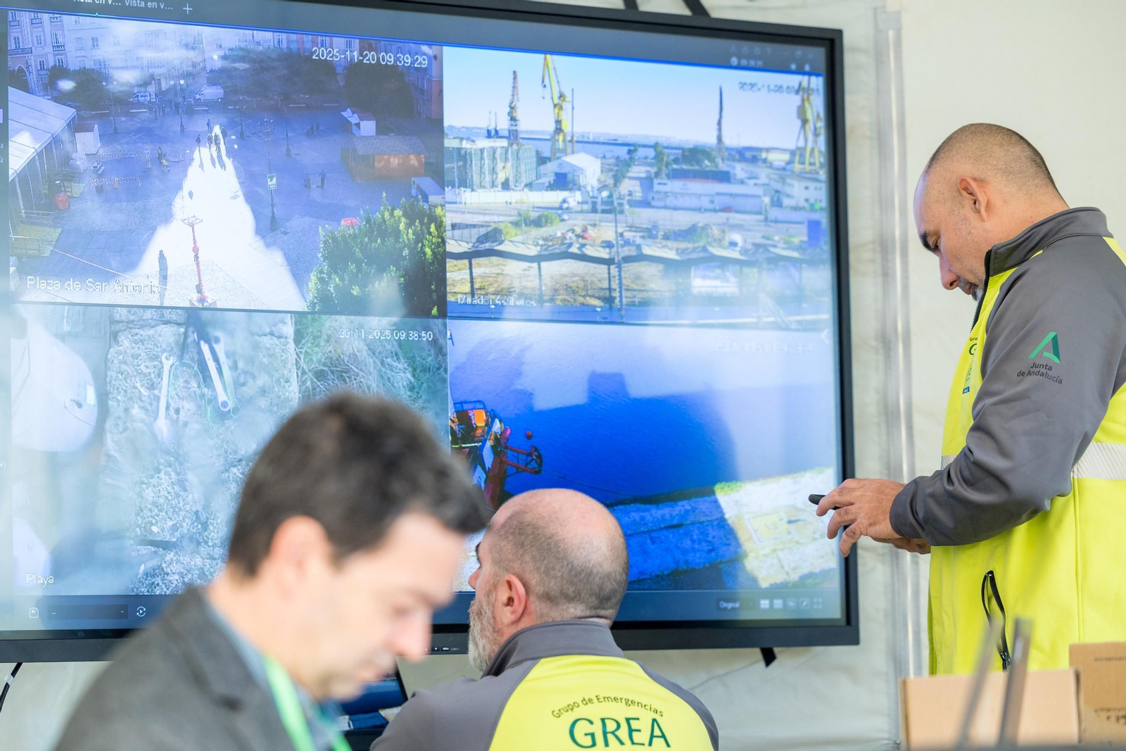 Todas las imágenes del simulacro de tsunami en Cádiz