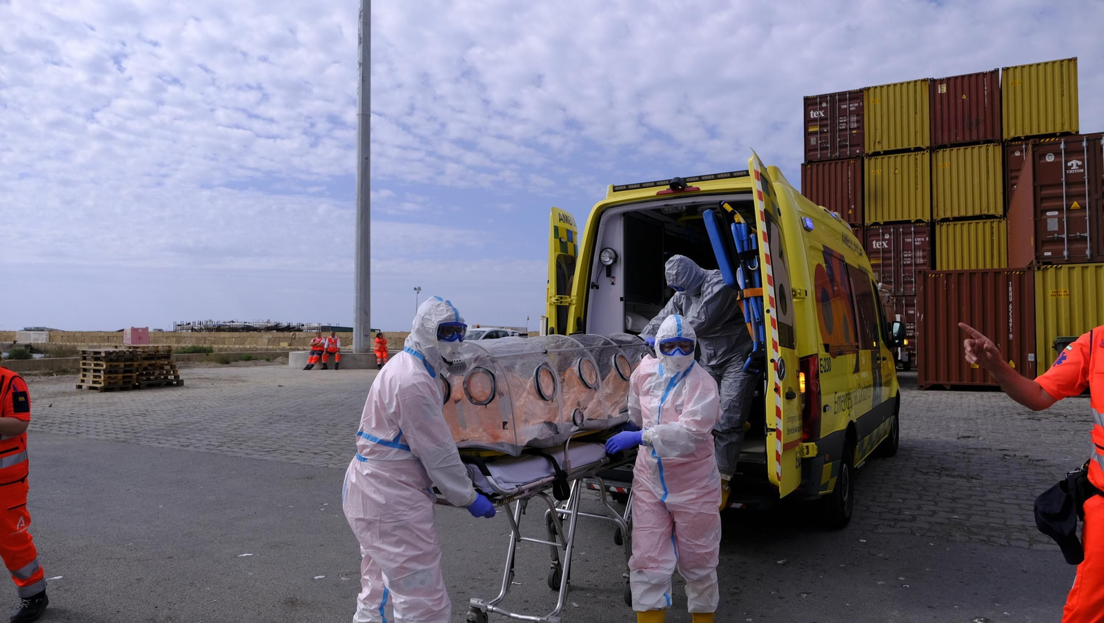 Ejercicio Marsec25 simulacro, en el Puerto de Almería, en imágenes