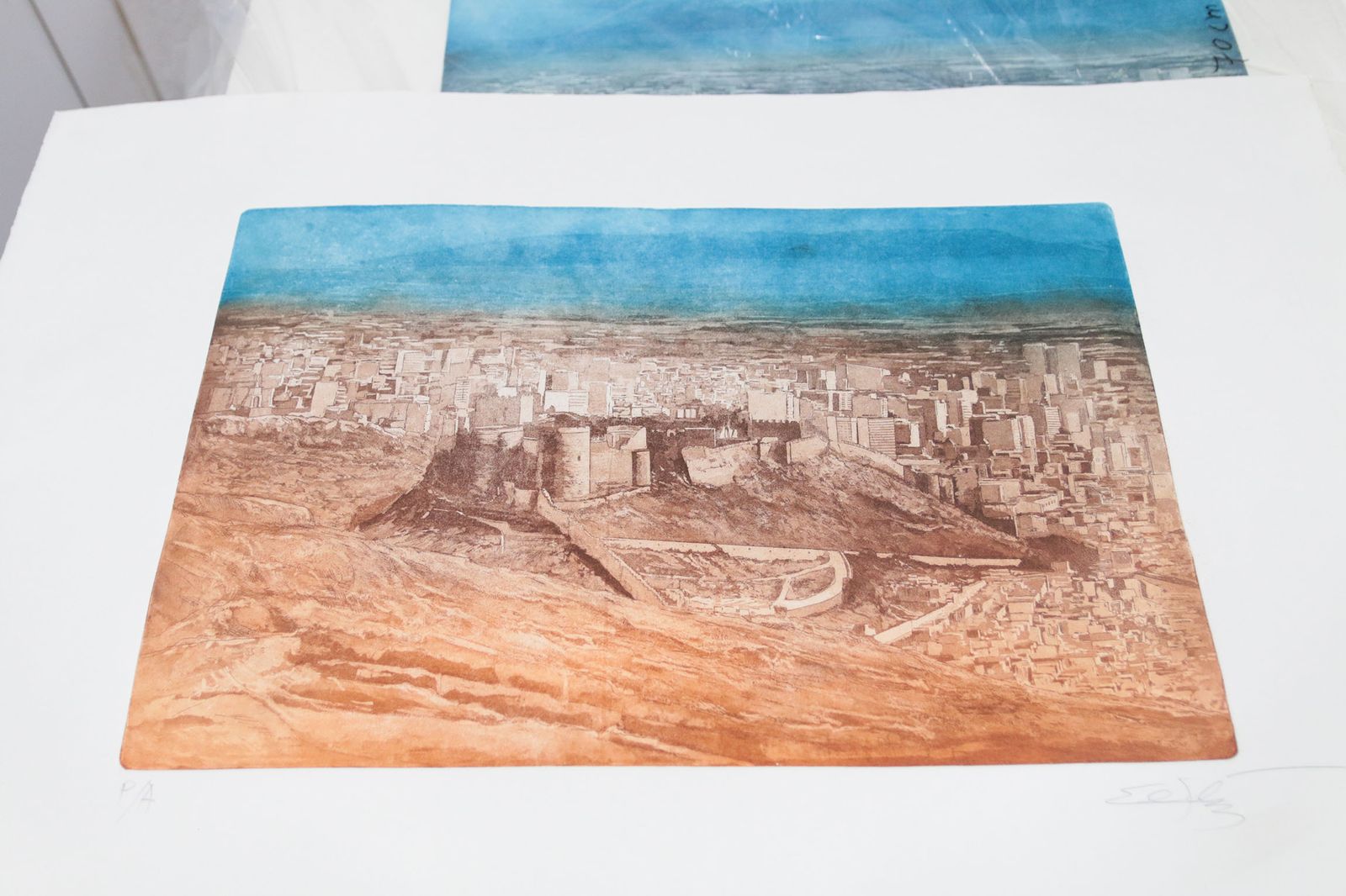 9. Lámina con la vista panorámica de Almería