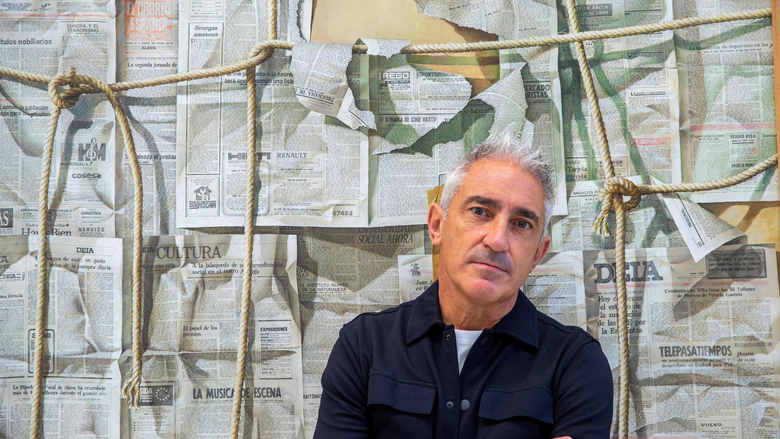 Jon Sistiaga, en la presentación ante los medios del documental 'Miedo' sobre la pandemia.