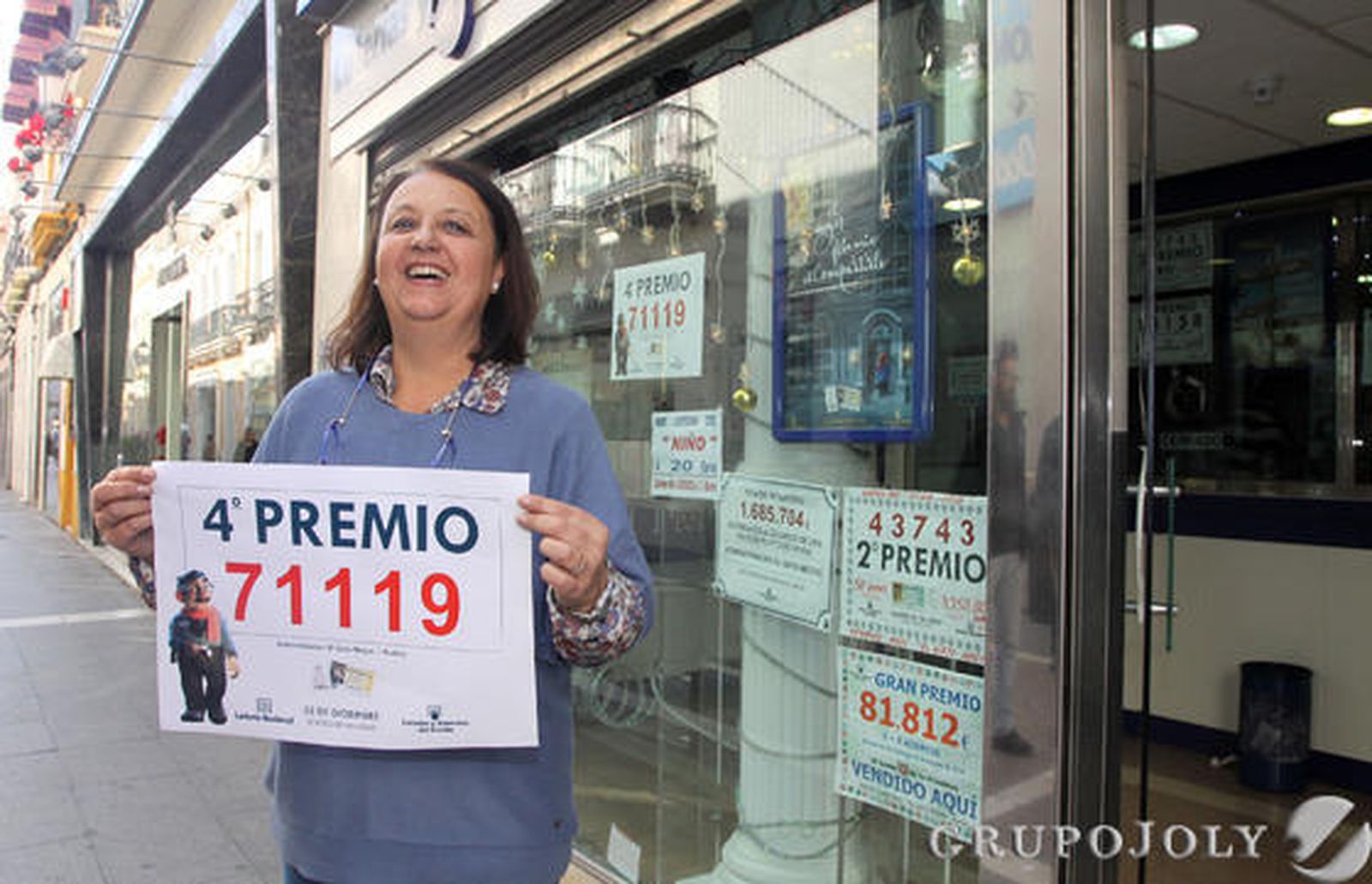 Las imágenes de una jornada de Lotería con lluvia de premios en la provincia de Huelva