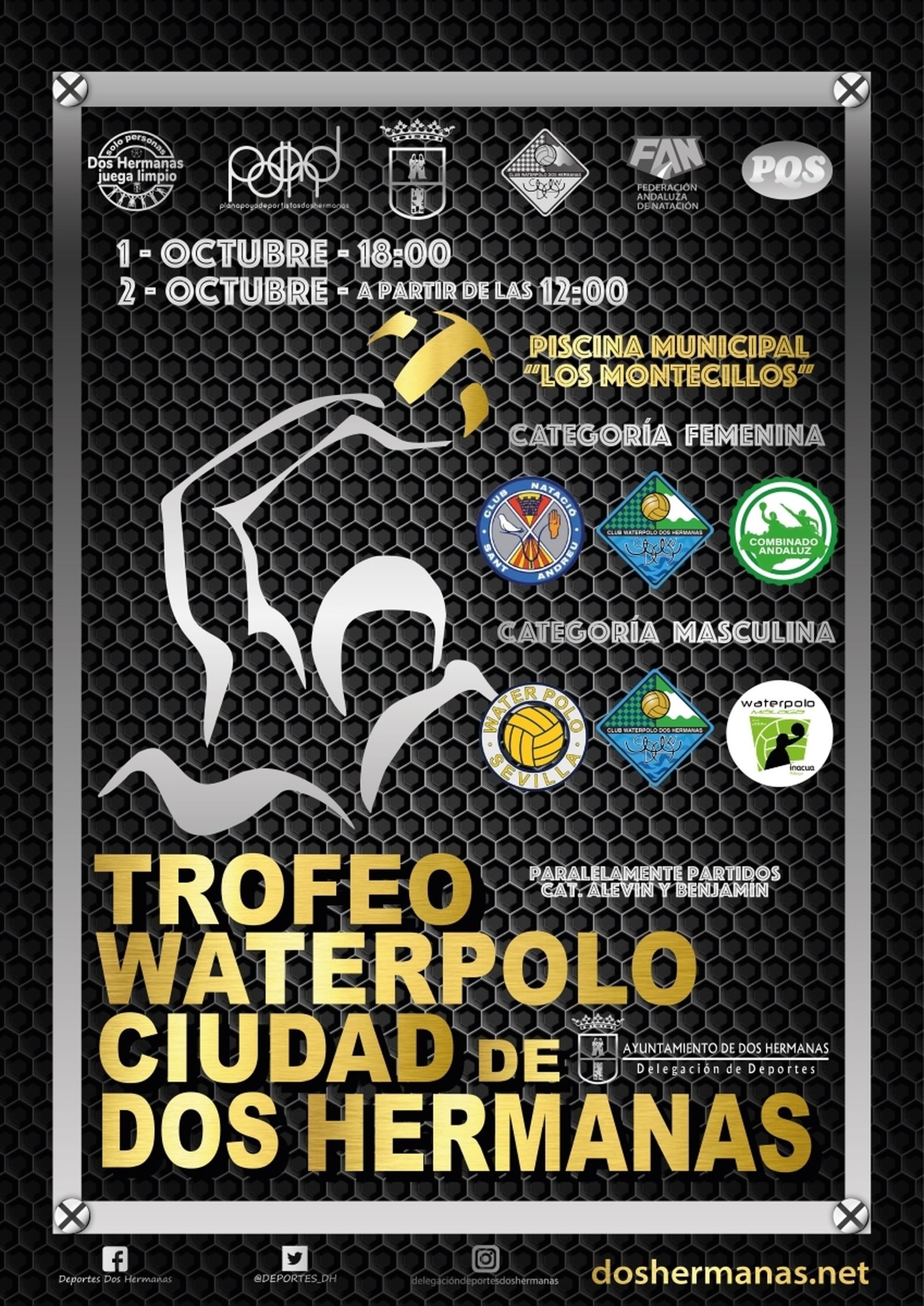Una imagen del cartel del Trofeo Ciudad de Dos Hermanas de waterpolo.