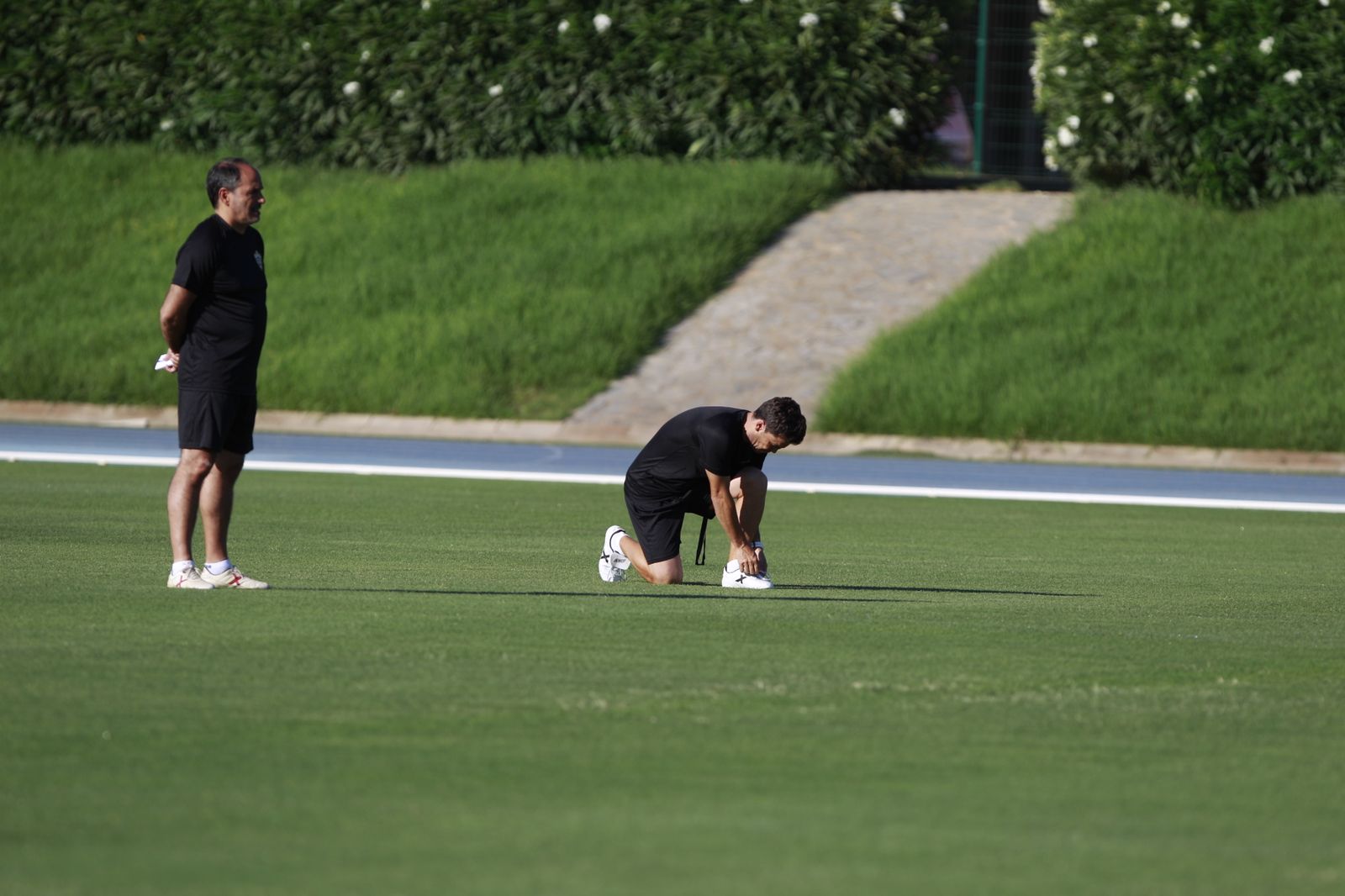 Imágenes del primer entramiento de la U.D. Almería en la Liga Santander, temporada 2022-2023