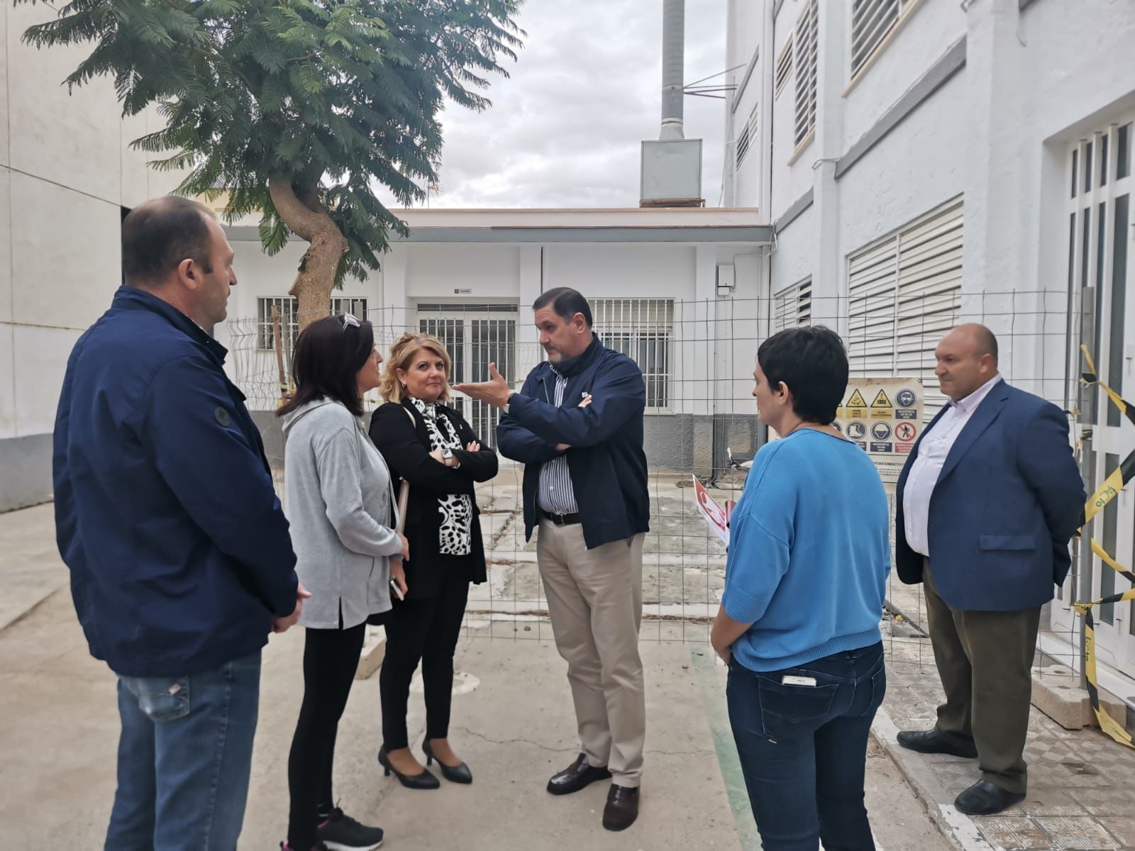 Visita al colegio gadorense.