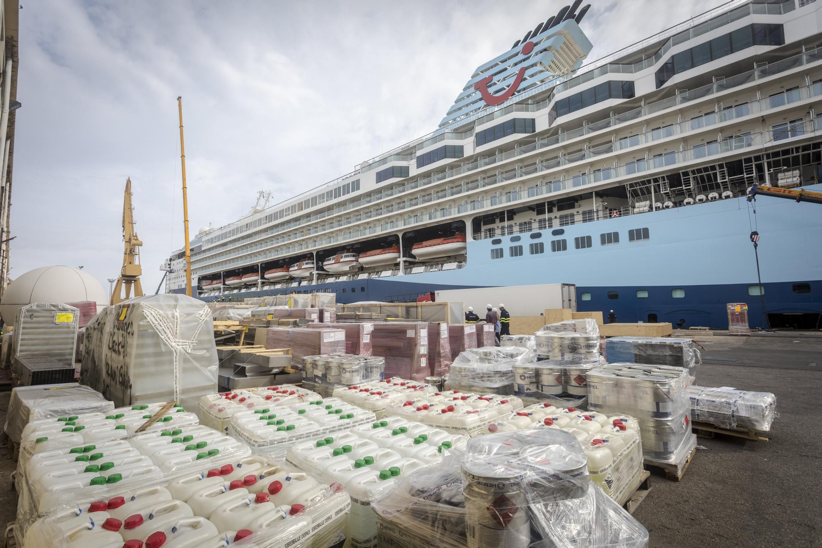 Alto nivel de ocupación en el astillero gaditano