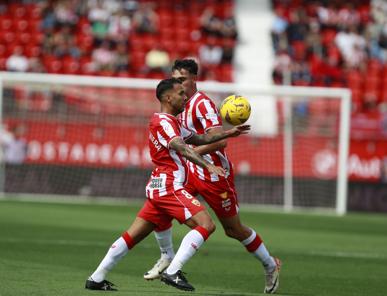 Las mejores imágenes del partido de fútbol U.D. Almería-Villarreal C.F.