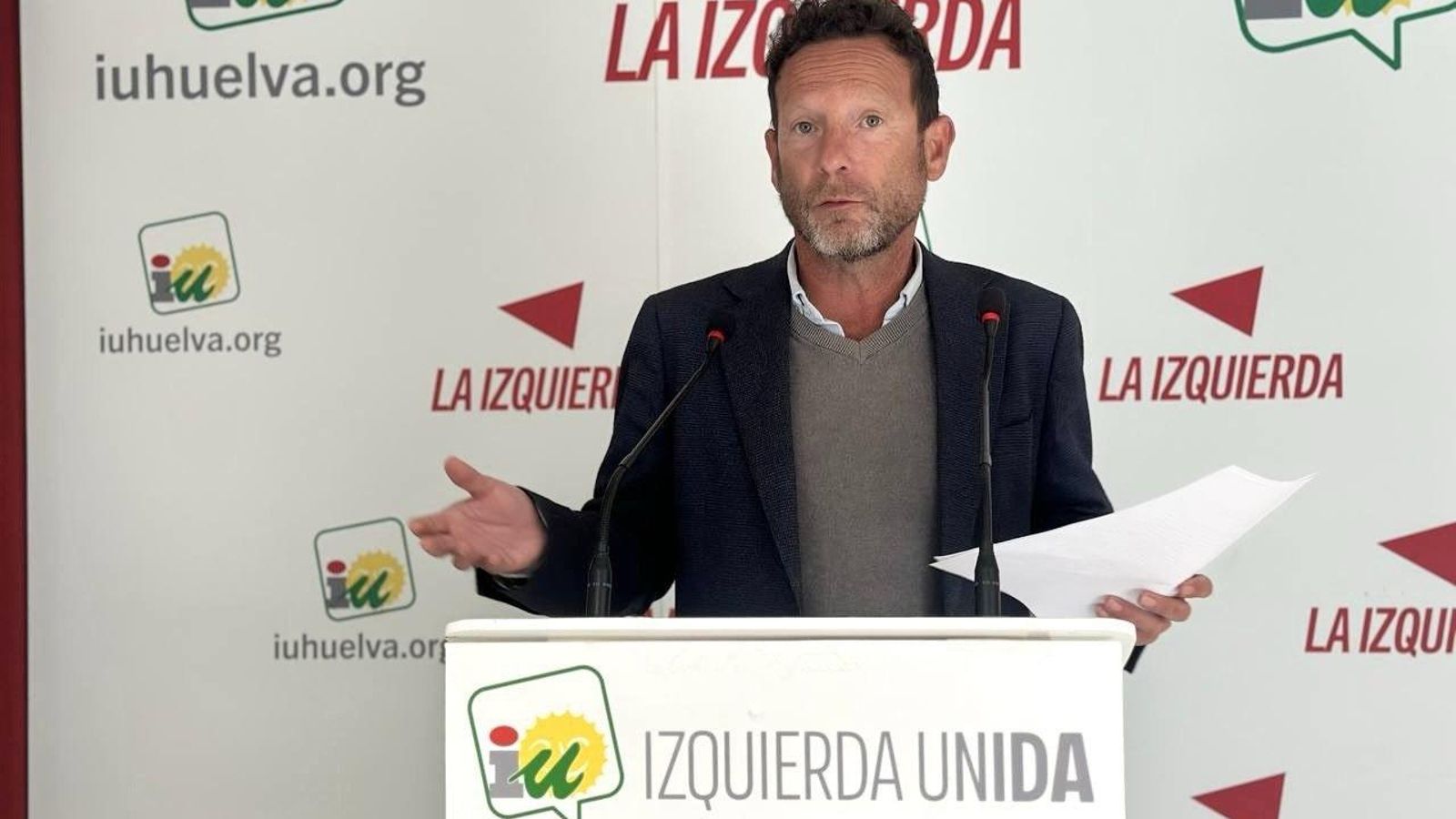 El responsable de Política Institucional de Izquierda Unida en Huelva, David F. Calderón.