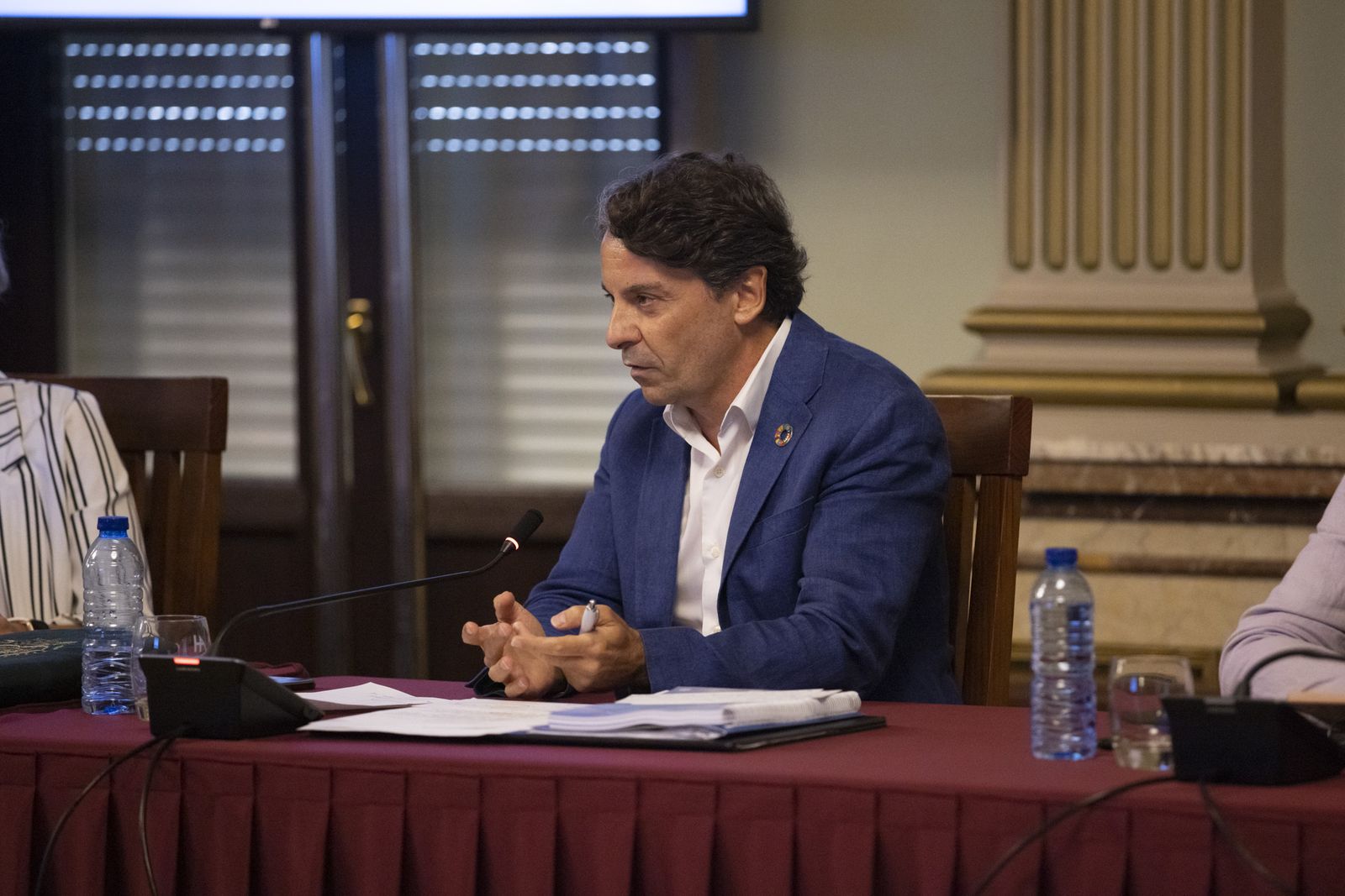 Imágenes del pleno en el Ayuntamiento de Huelva del miércoles 7 de agosto