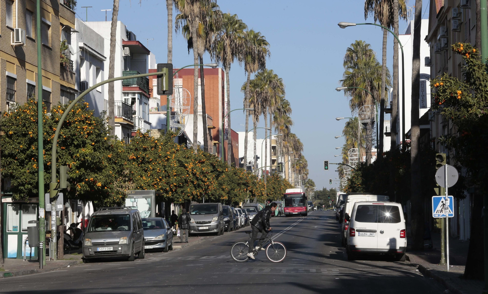 La calle Ingeniero La Cierva, donde se produjo el secuestro.