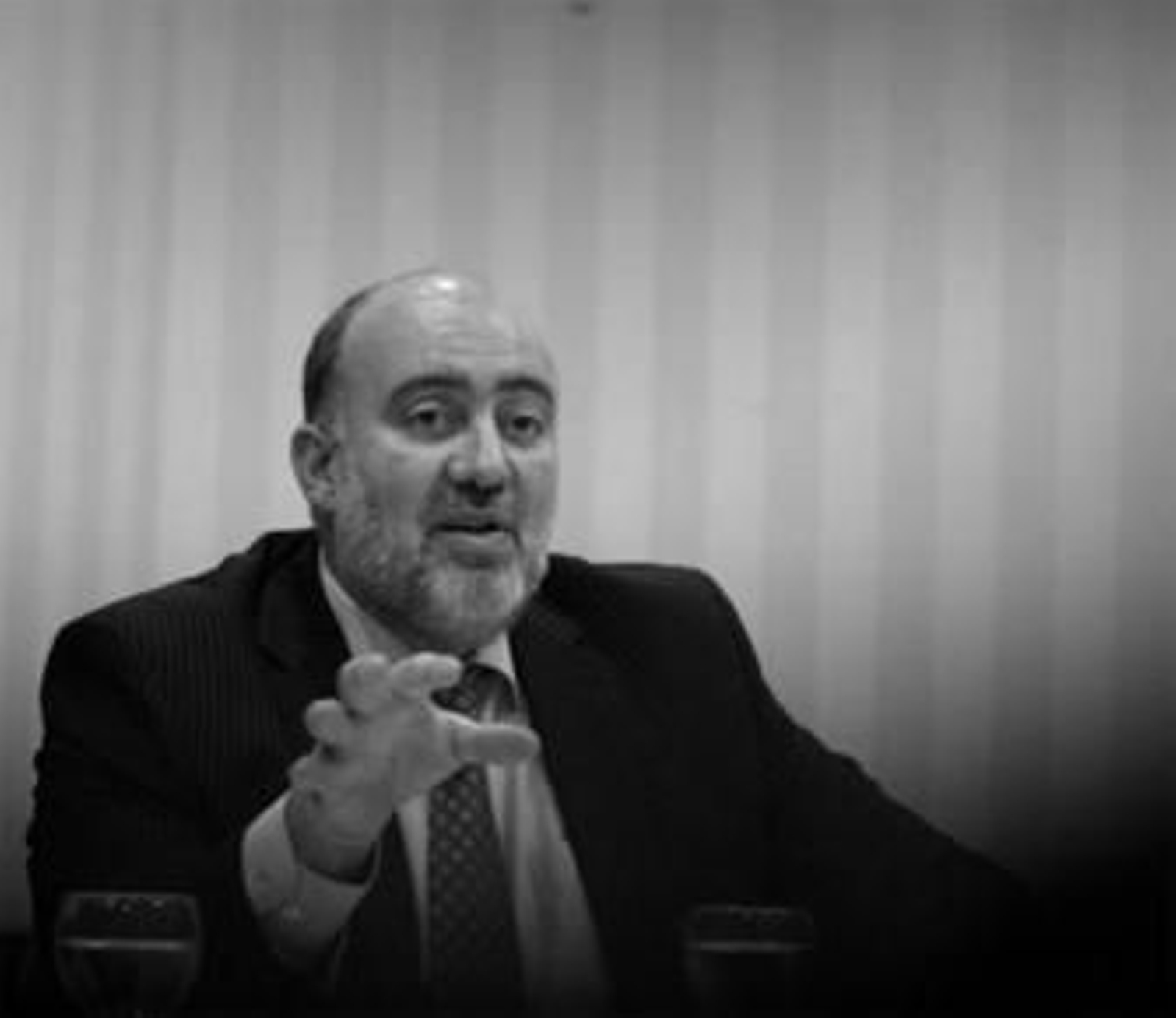 El embajador, durante la rueda de prensa ofrecida ayer en un hotel de Gibraltar.