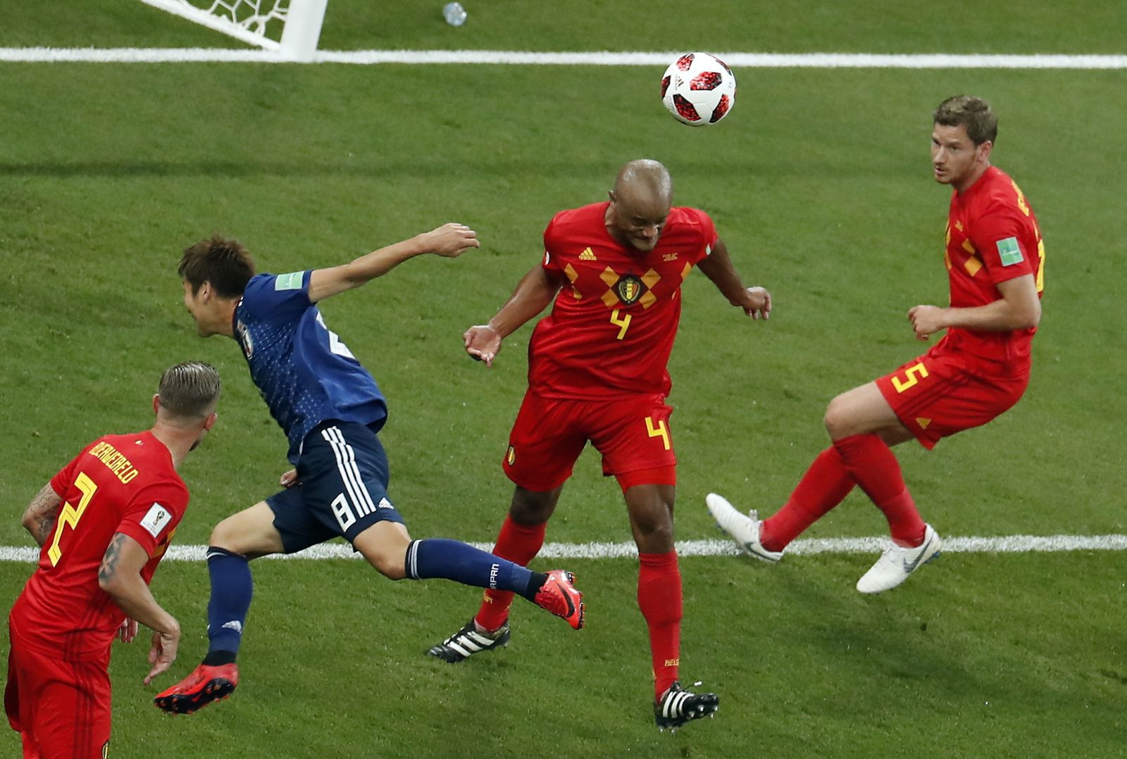 Las imágenes del Bélgica-Japón