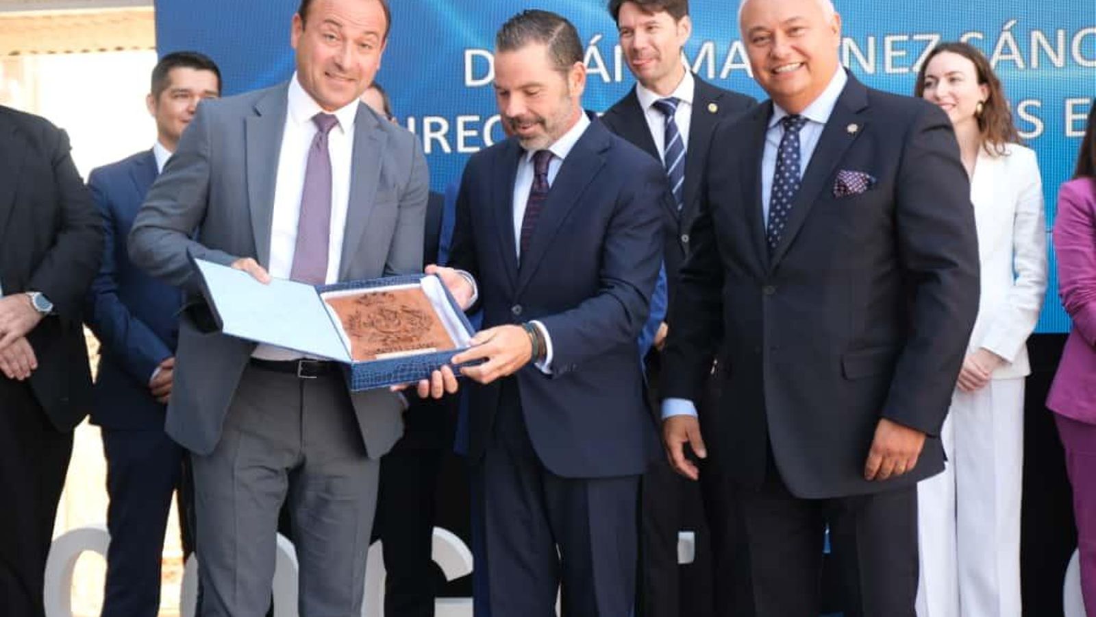 Un momento de la entrega del premio.