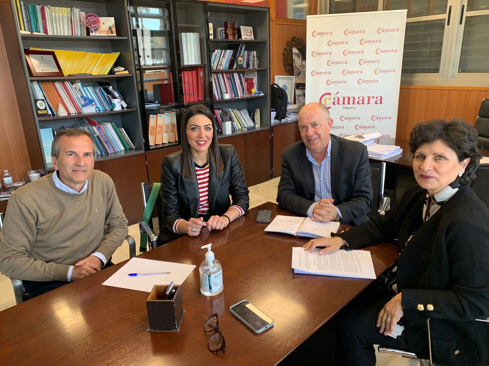 Reunión entre la Cámara de Comercio de Almería y la Delegación de Justicia