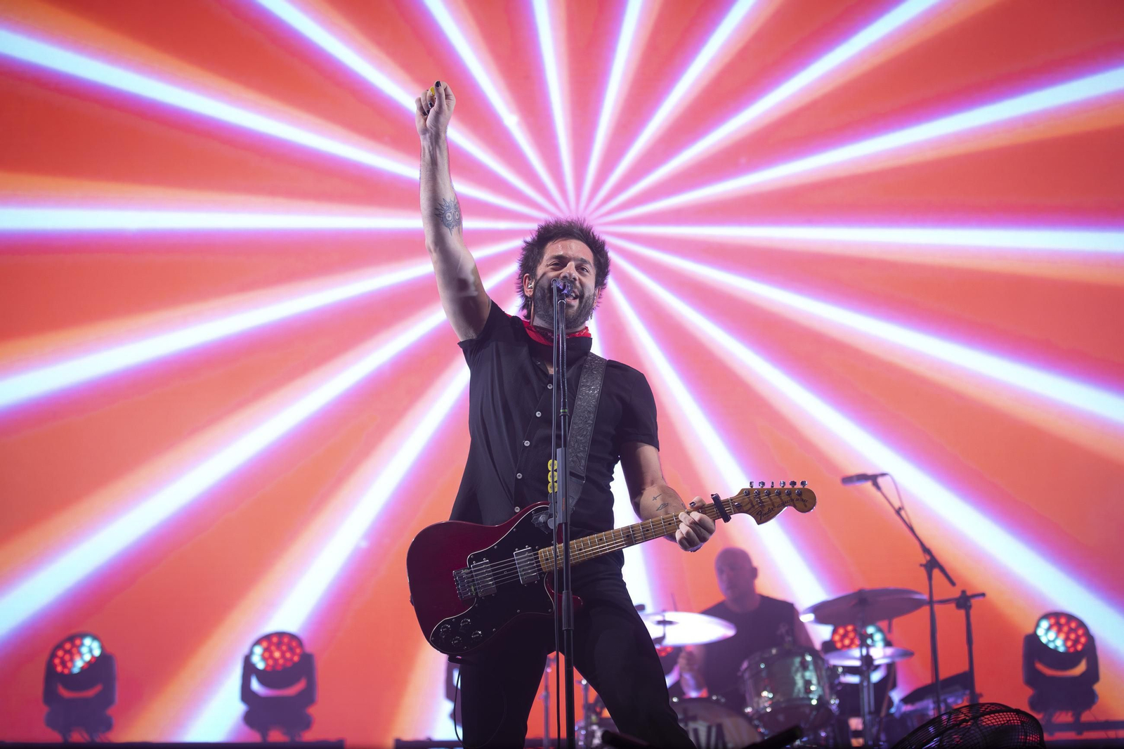 Rafa Val, al inicio del concierto de Viva Suecia