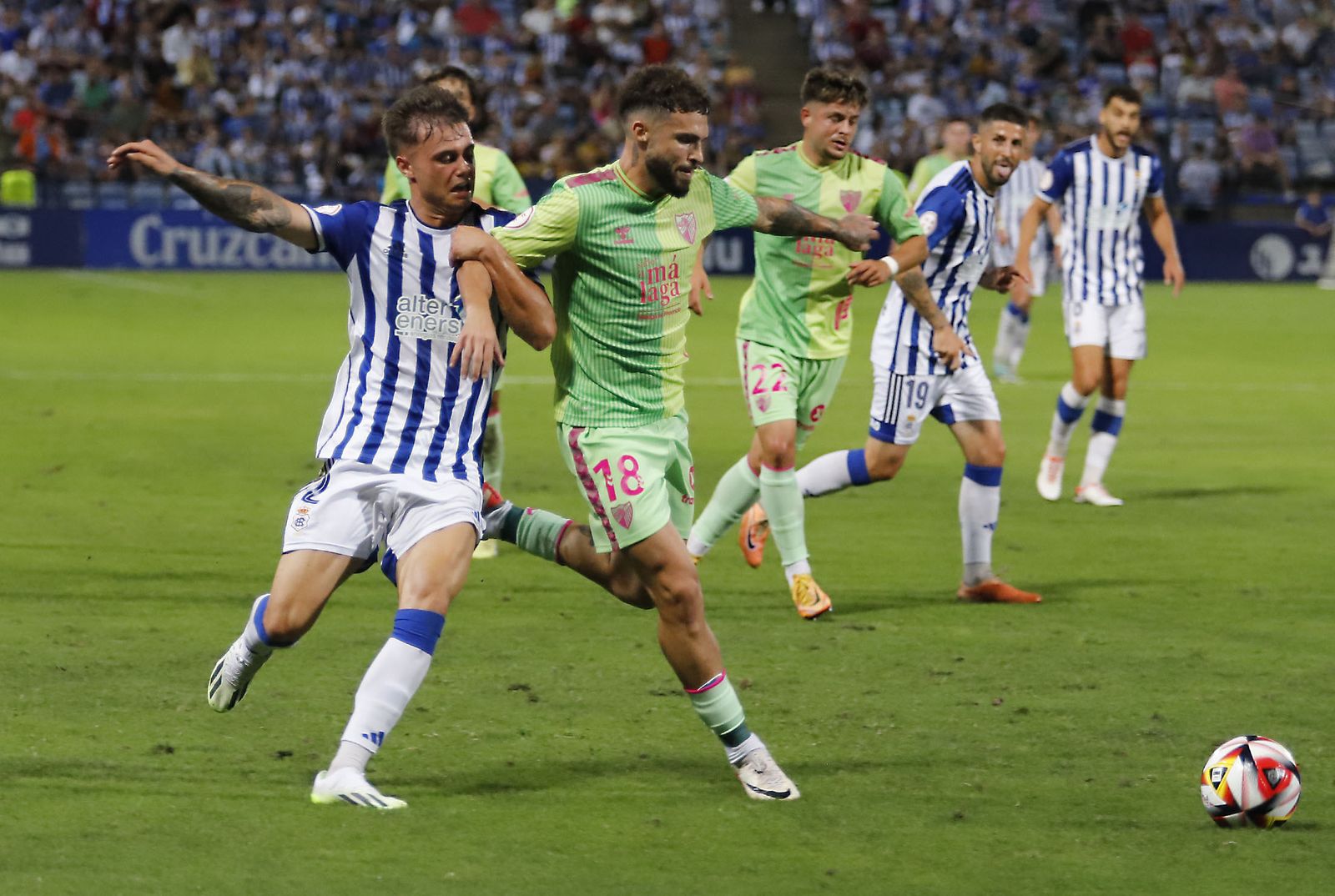 Imágenes del encuentro entre el Recreativo de Huelva y el Málaga