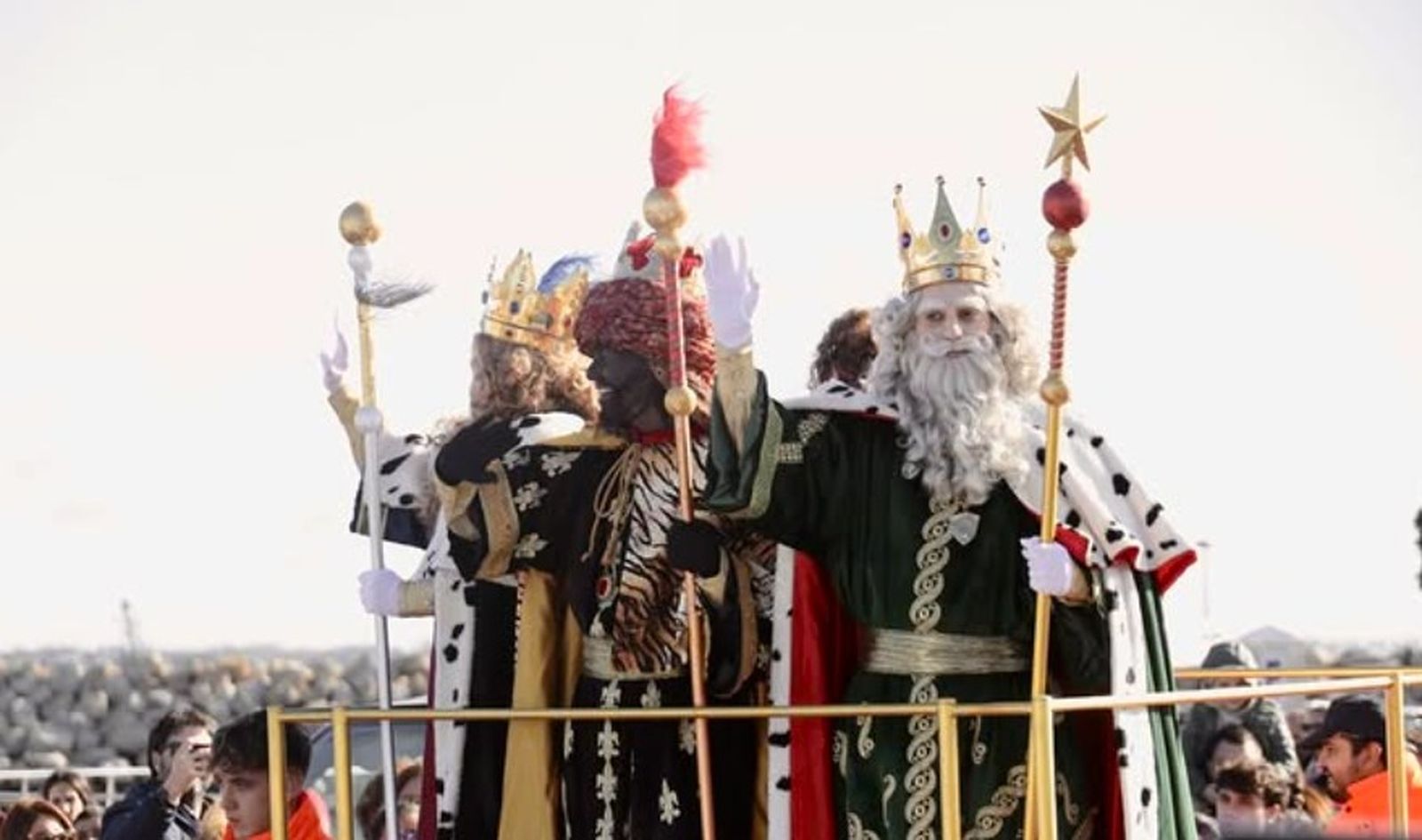 Los Reyes Magos en Rota (Cádiz).