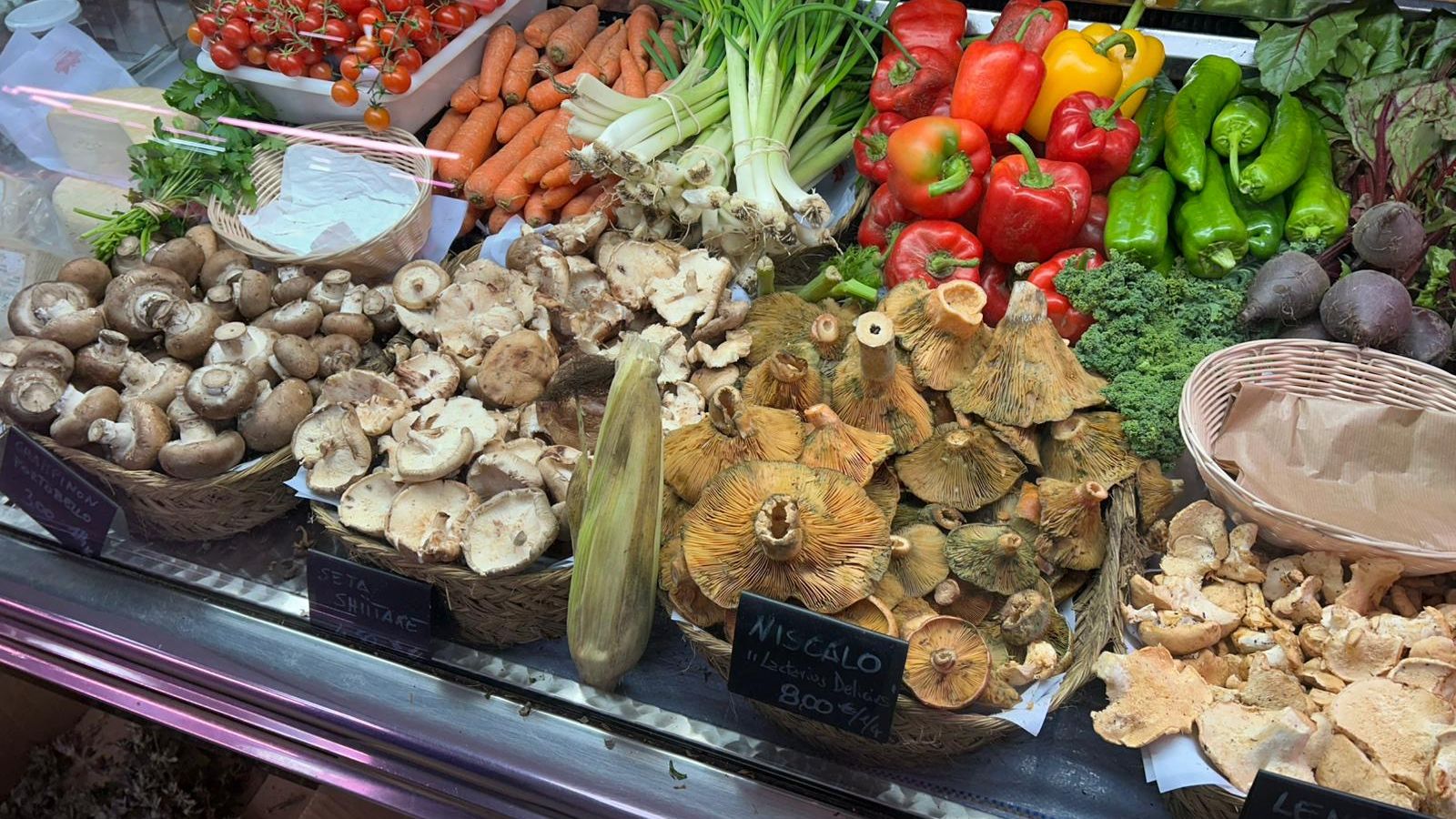 Variedad de setas del puesto ecológico 'La Era'