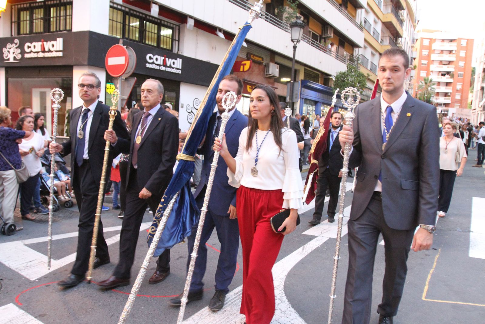 Procesión solemne de la Virgen de la Cinta.