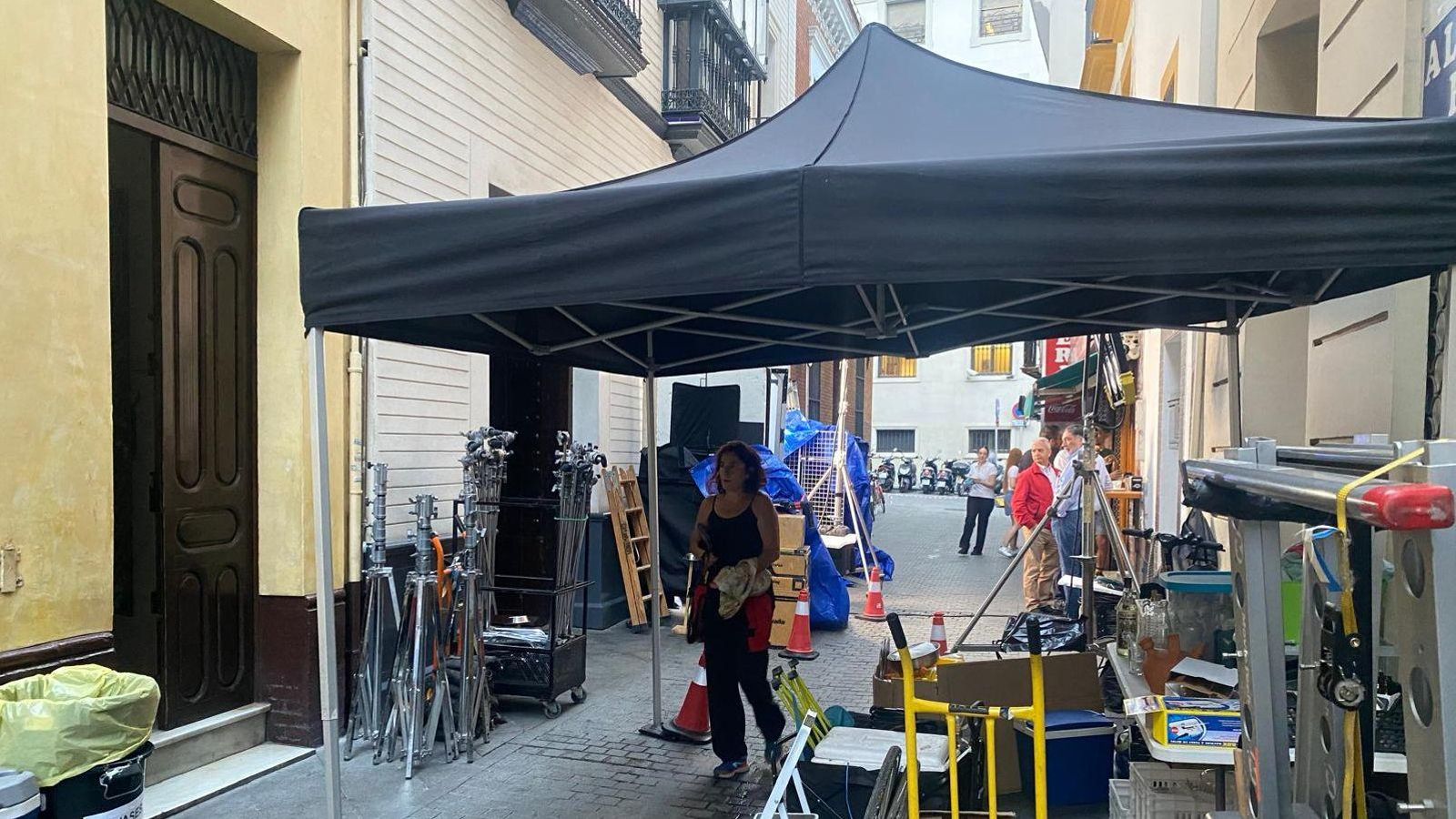 Rodaje de "Vírgenes" en Casa Morales