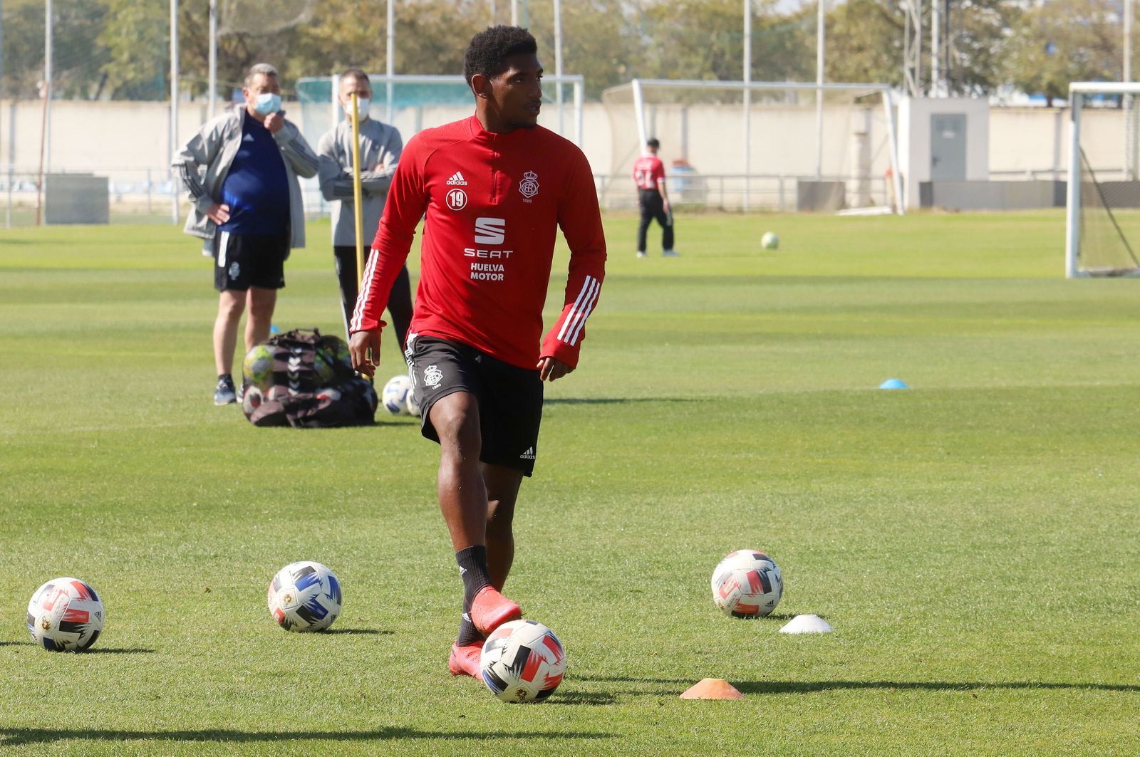 Seth Vega durante un entrenamiento.
