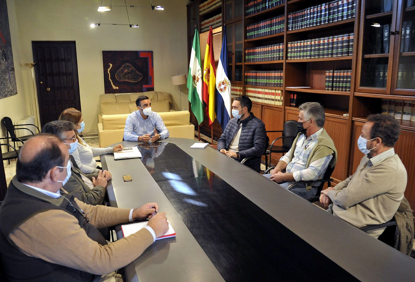 José Antonio Día y Jesús Alba, en la reunión con Ecologistas en Acción.