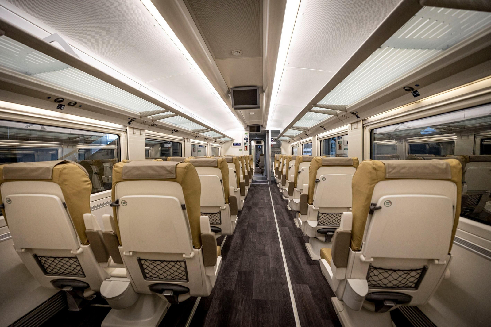 Interior de un Alvia remodelado.