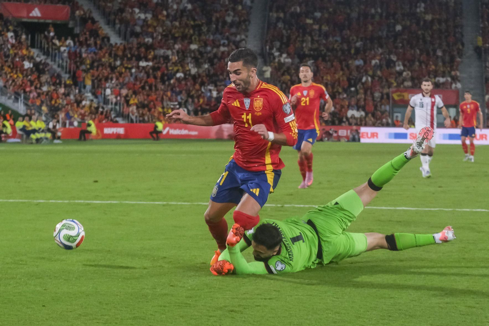Las mejores fotos del España-Georgia