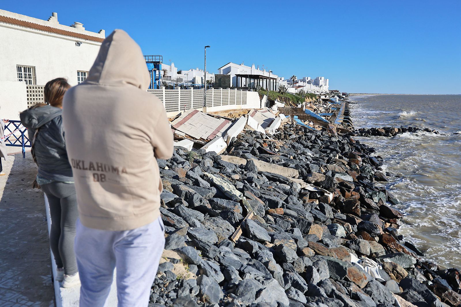 Las dramáticas fotografías del estado de las playas de Matalascañas tras el paso del temporal