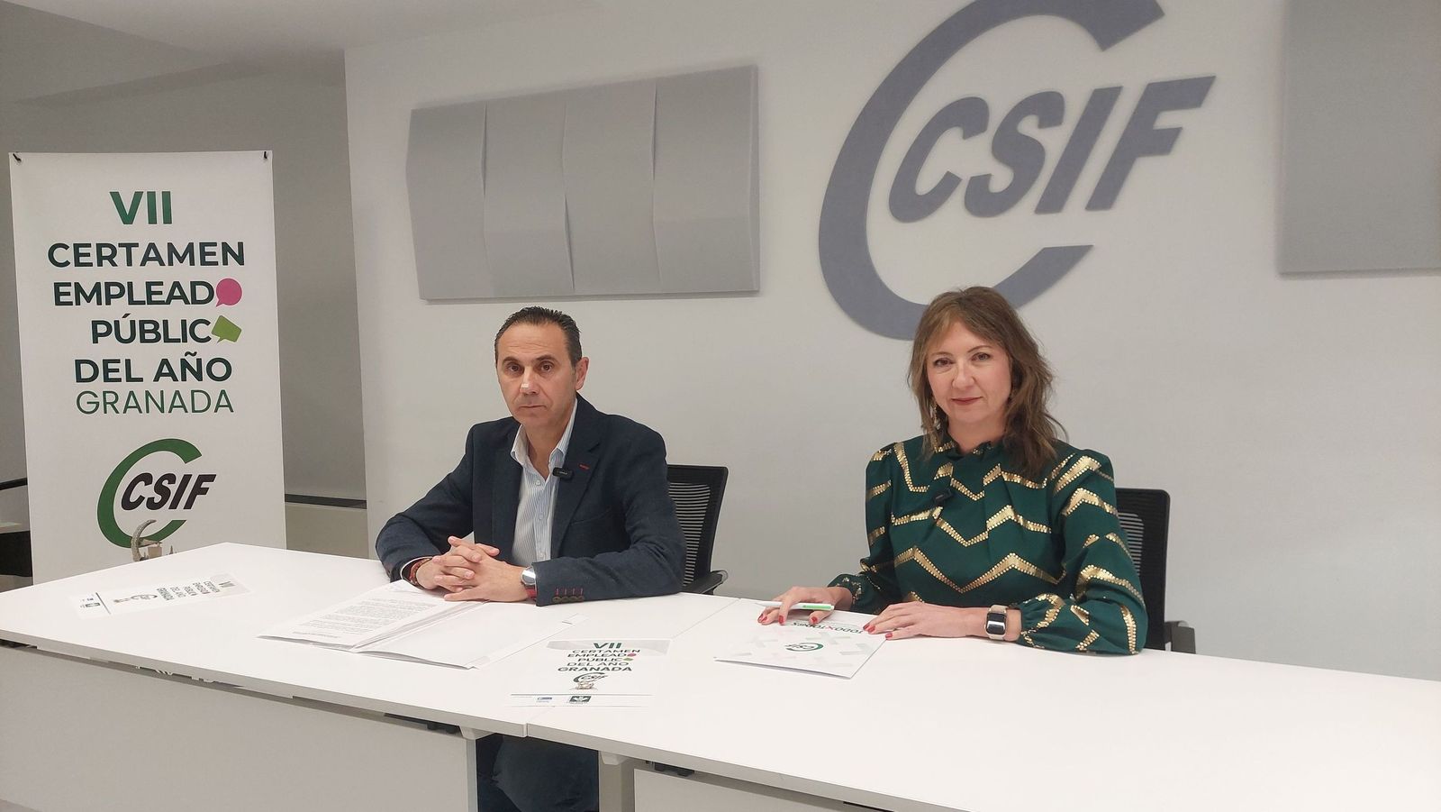 Imagen de la presentación del certamen de empleado público del año de CSIF Granada