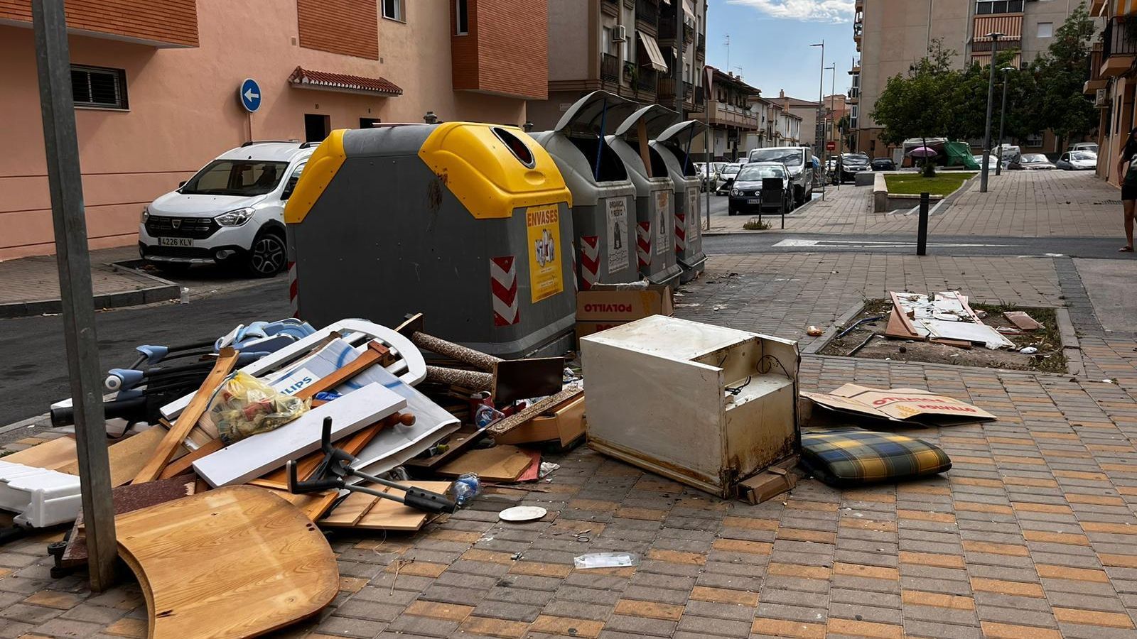 Imagen de archivo del estado de un contenedor de Motril