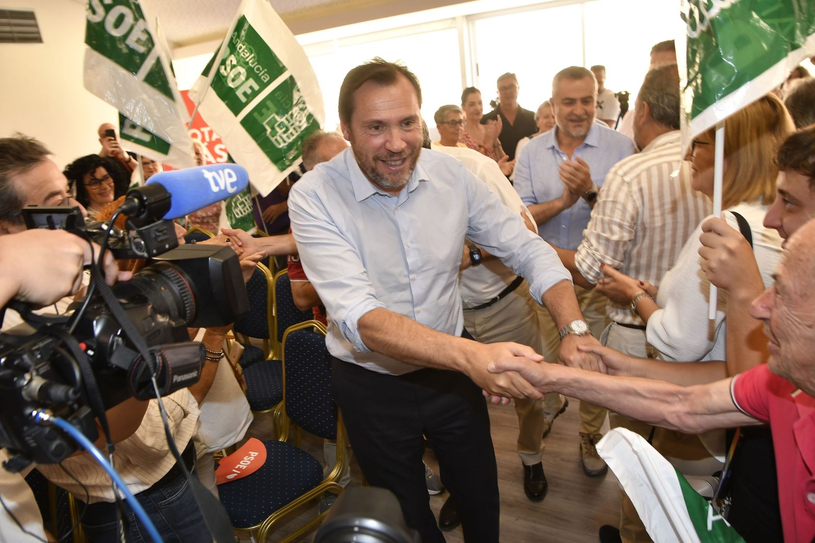 El ministro Óscar Puente en un acto electoral.