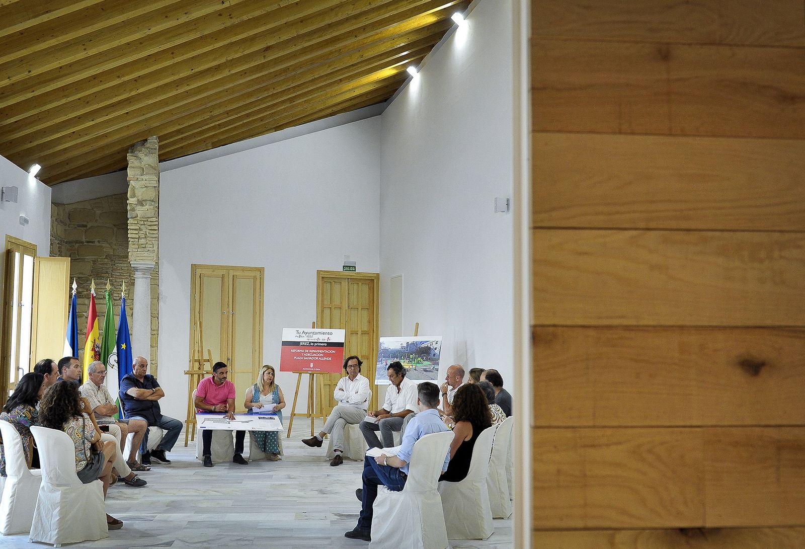 Mamen Sánchez, en la presentación del proyecto de reordenación del eje Puerta Sevilla-Puerta Santiago.