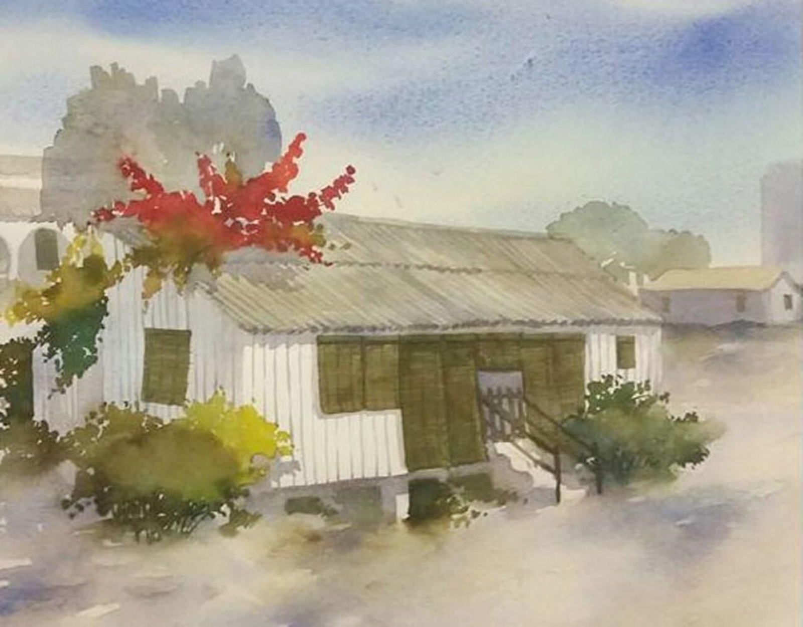 Dibujo de la Casa del Guarda, que será objeto de una reforma.