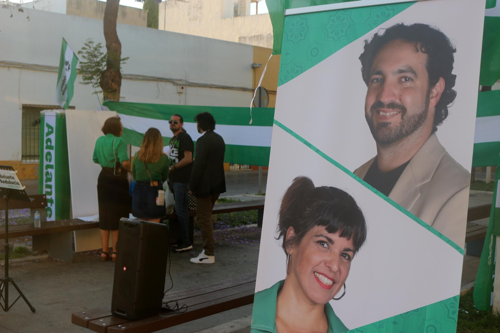 Las imágenes del comienzo de la campaña electoral en Puerto Real