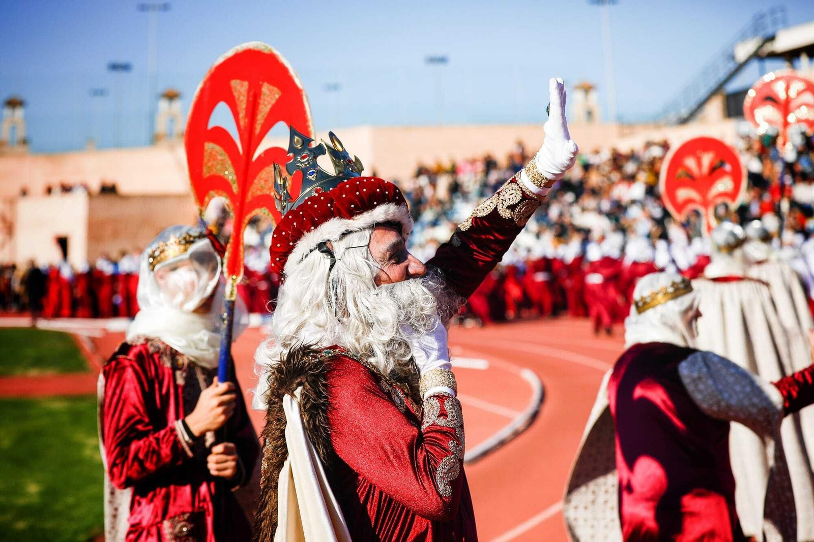 Las imágenes de la llegada de los Reyes Magos a San Fernando en helicóptero
