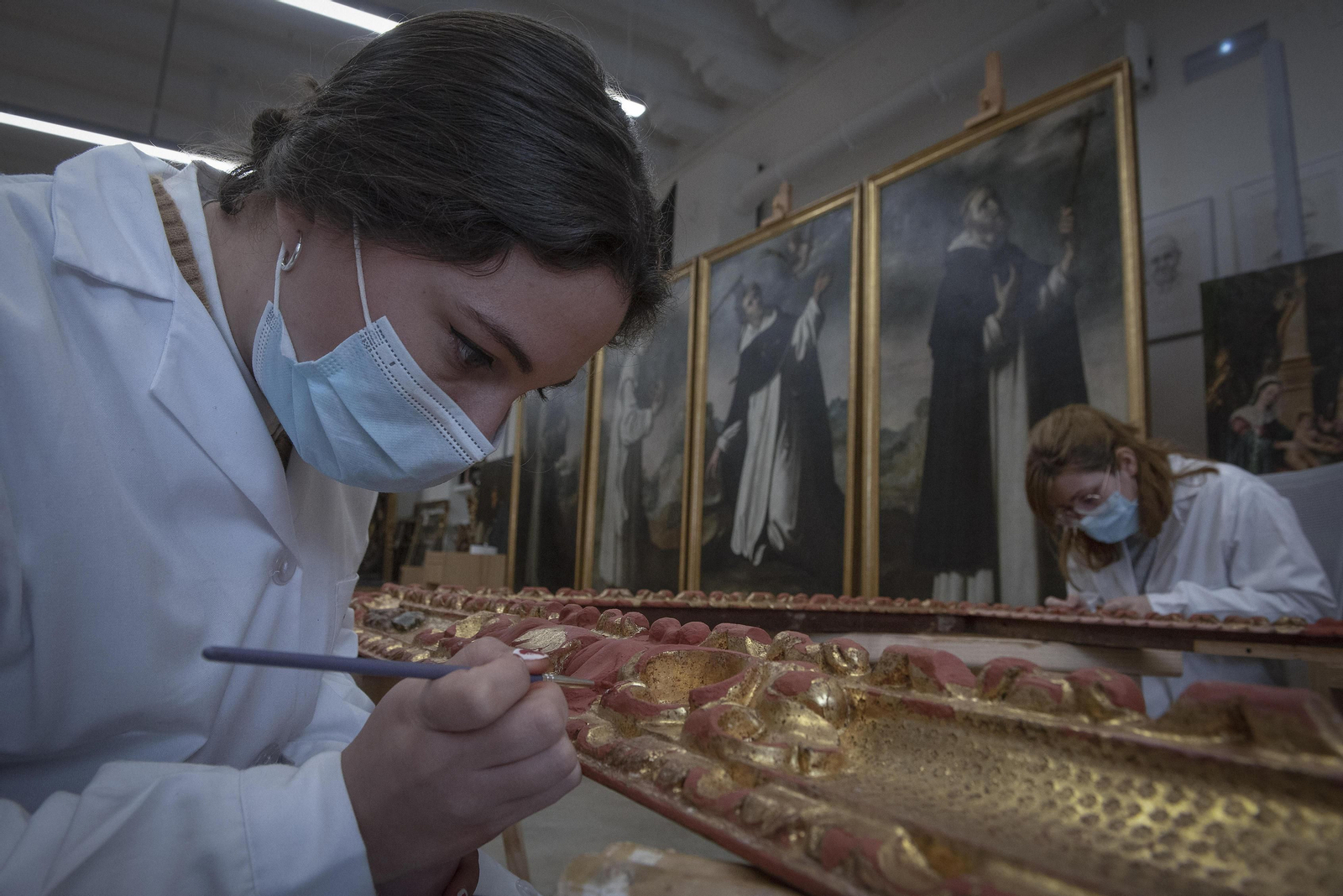 El taller de restauración del Arzobispado de Sevilla