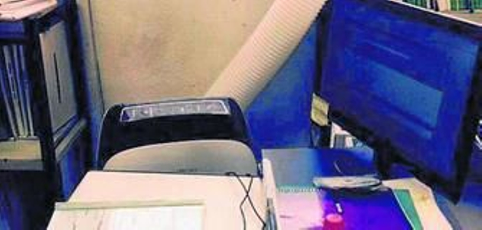 Uno de los aparatos portátiles instalados en los juzgados de Viapol.