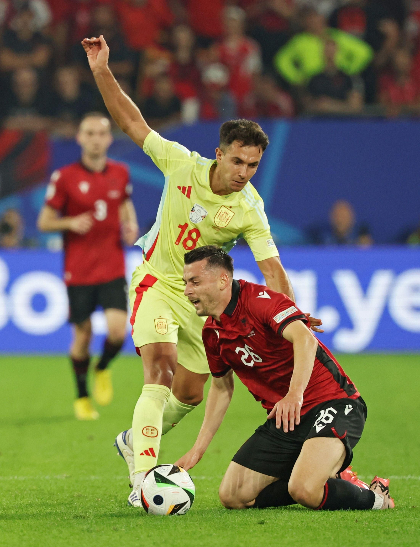 Las fotos del Albania - España