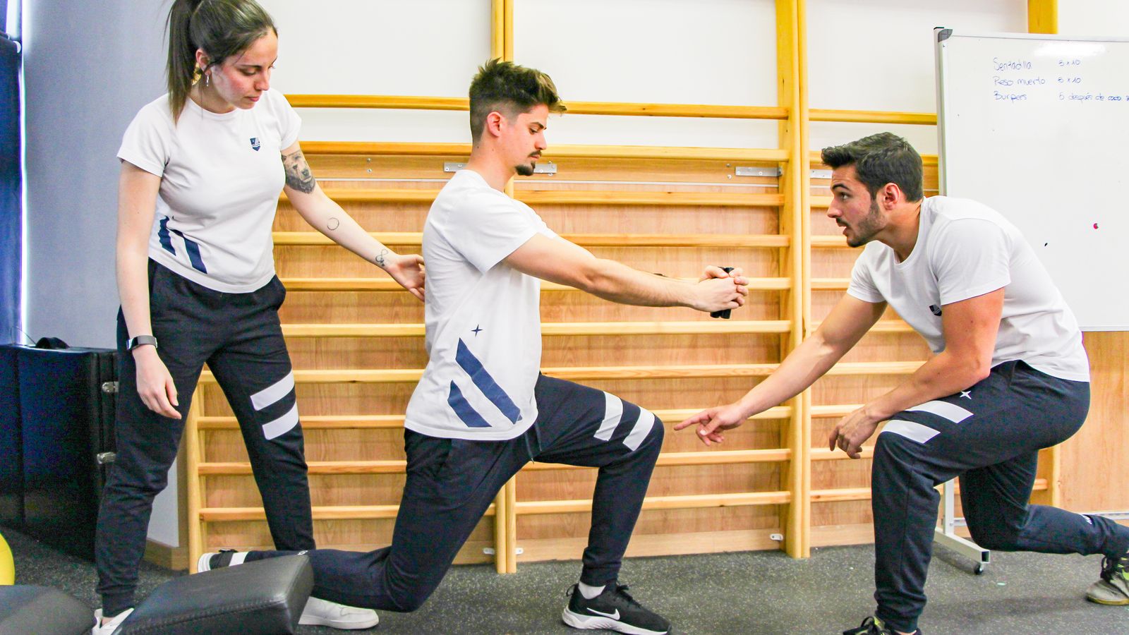 Una clase práctica del FP en Acondicionamiento Físico.