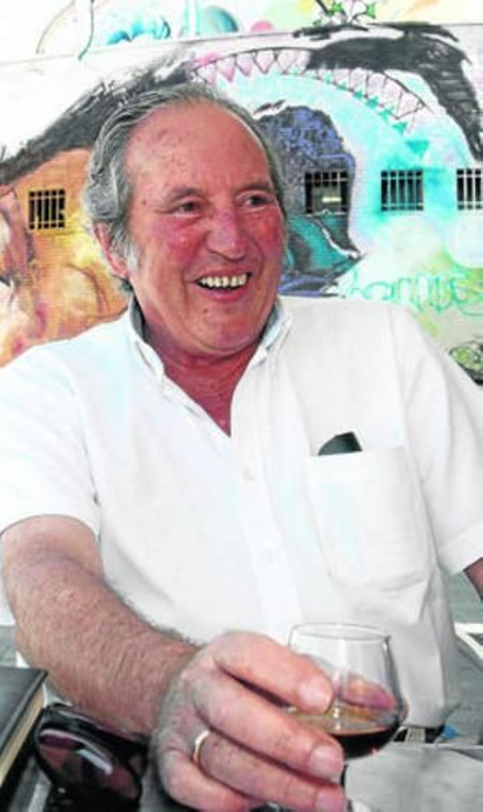 Juan Ignacio de la Rosa, en el quiosco Los Cosarios.