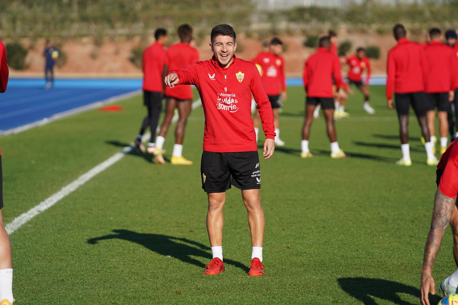 Así ha sido el entrenamiento del Almería este miércoles