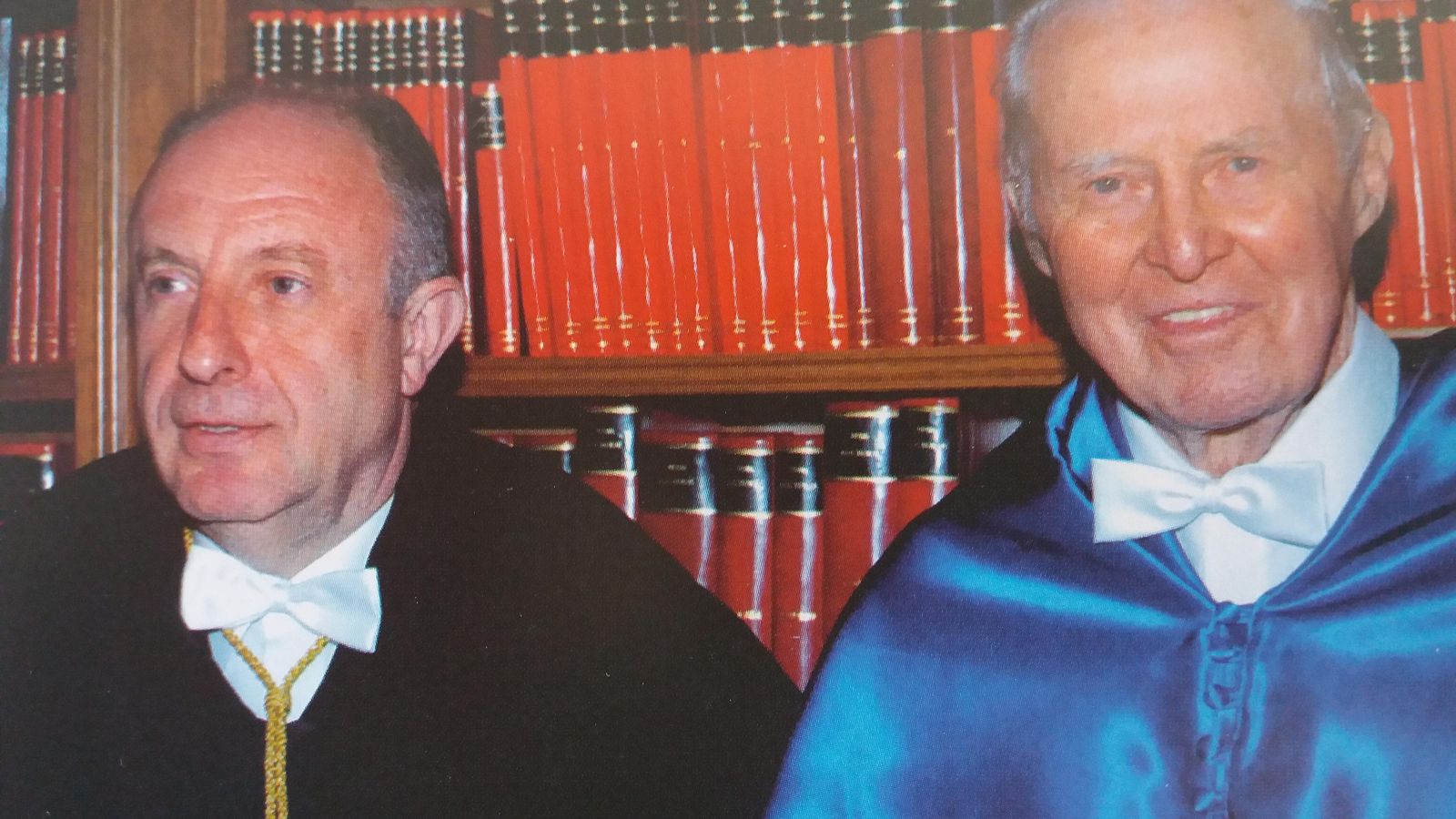 Con Normam Ernest Borlaug, premio nobel de la Paz.