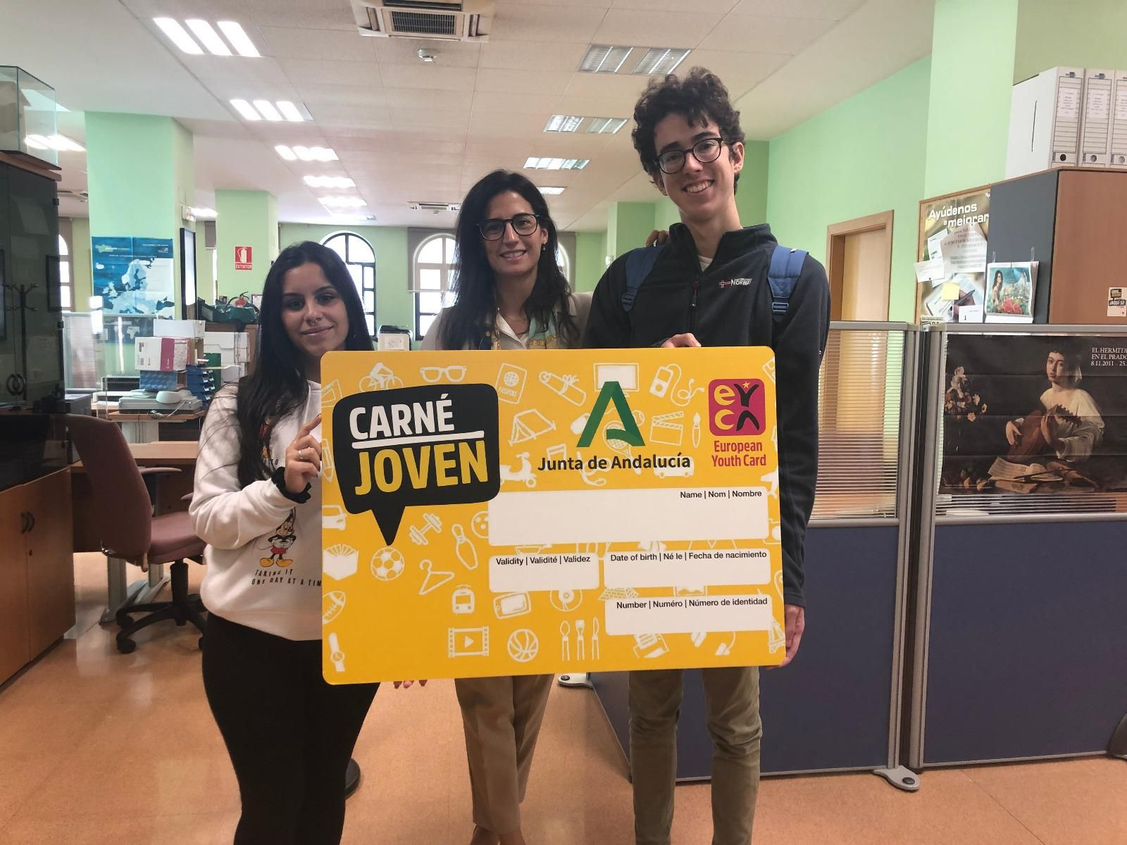 Muestra del Carné Joven Europeo en el IAJ de Córdoba.