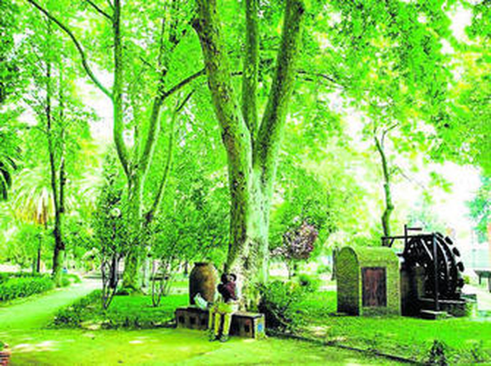 Fotografía de archivo del parque María Cristina de Algeciras.