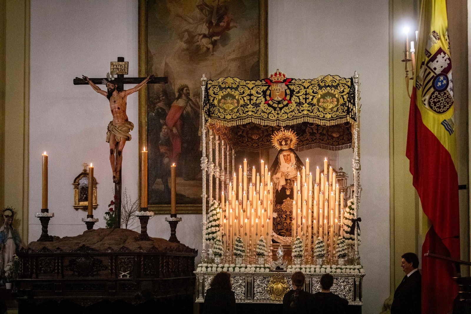 Los titulares de la hermandad de la Expiración de San Fernando