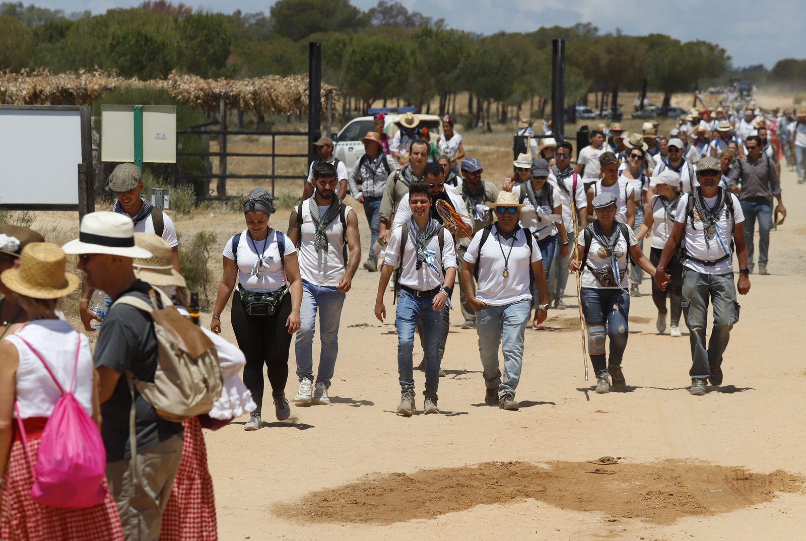 Todos los peregrinos de la Hermandad de Huelva, en imágenes