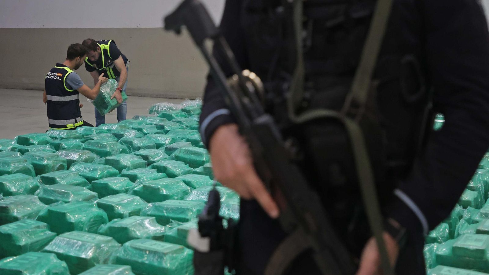 El mayor alijo de cocaína de España en Algeciras.