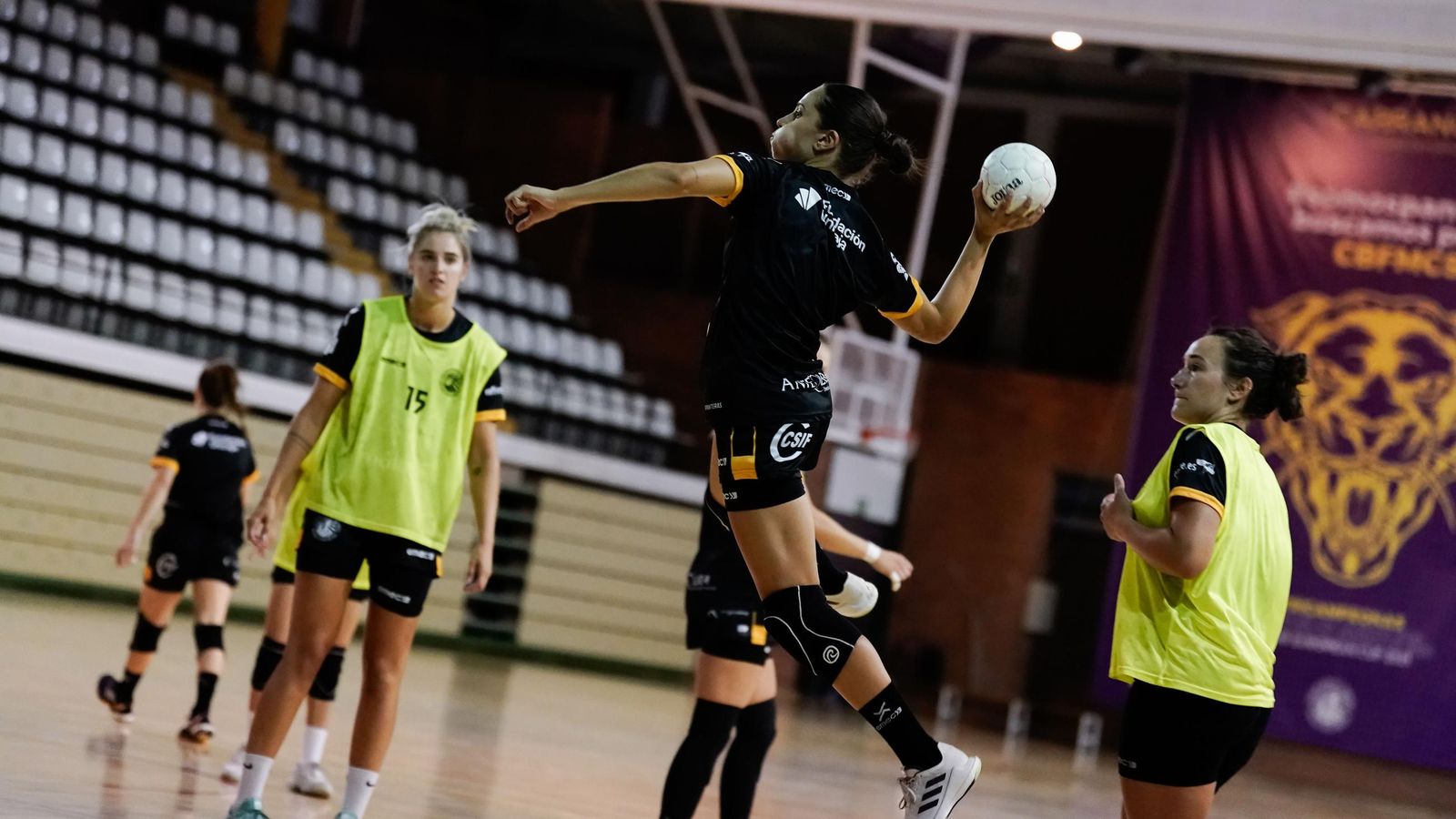 Las panteras entrenan en Carranque.