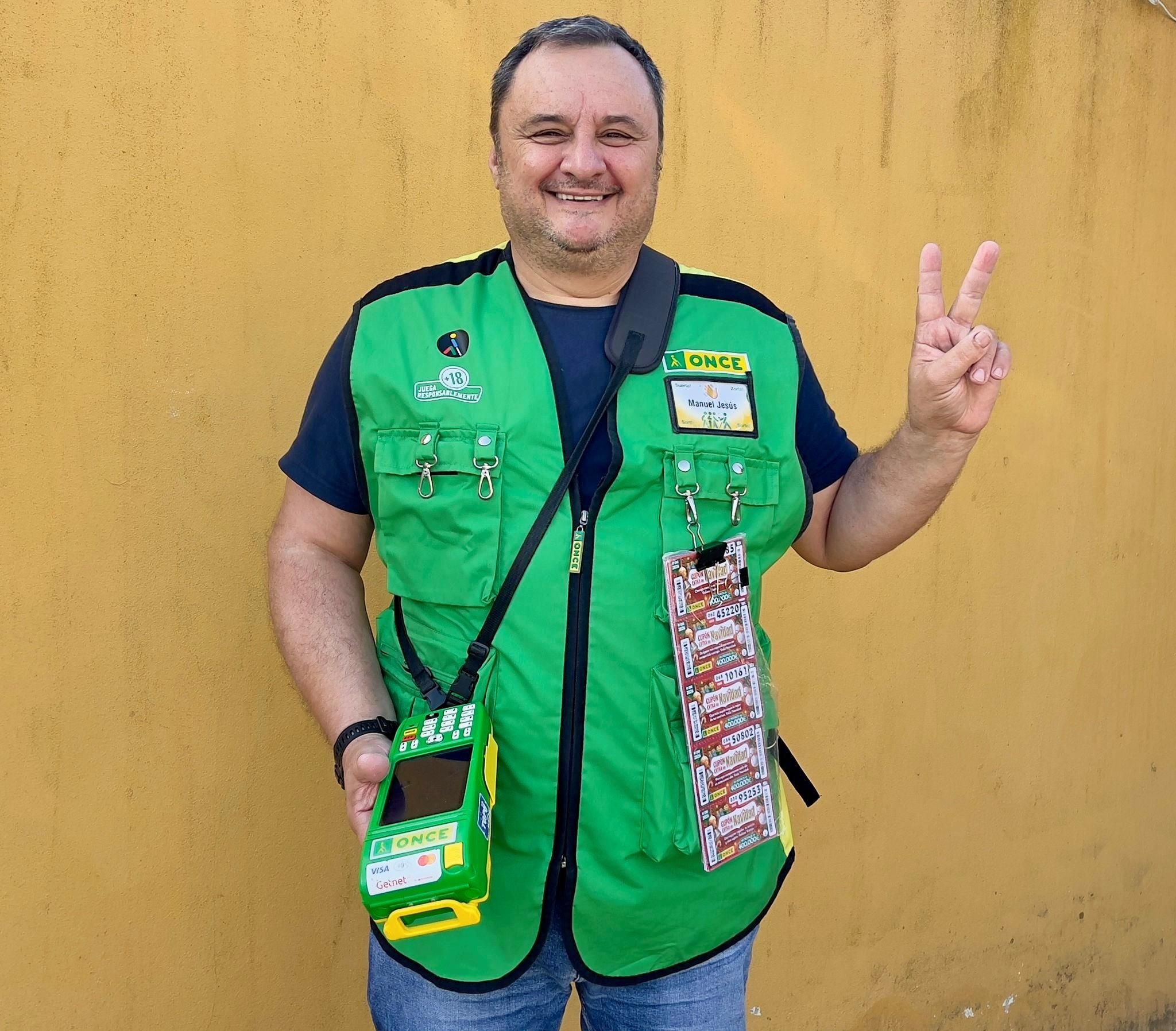 La ONCE deja 350.000 euros en Chiclana y otros 70.000 en San Fernando: "No me esperaba dar un premio tan grande tan pronto"