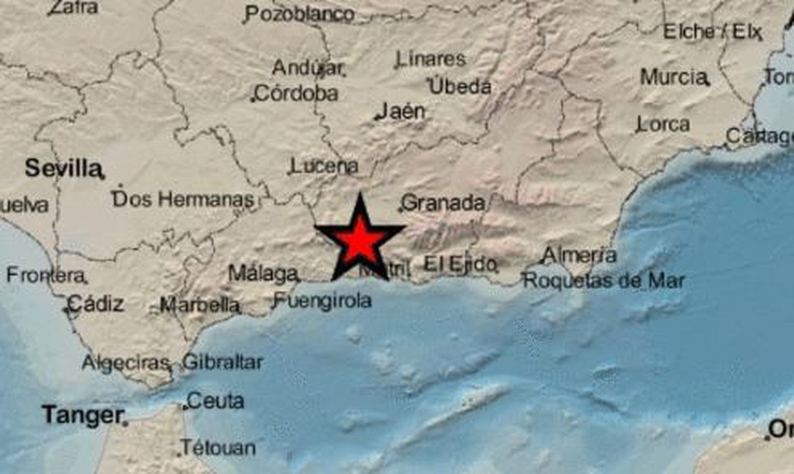 Nuevo terremoto en Granada: Un seísmo de 2,2 grados sacude Arenas del Rey.